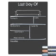 thumbnail image 1 of Cohas Simple Last Day of School Milestone Chalkboard, 12 by 16 inches, 3 Pastel Markers, 1 of 6