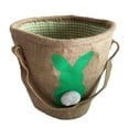 thumbnail image 1 of Cesta de Pascua Sunnimix Cubo de Conejo de Pascua Bolsa de Almacenamiento Reutilizable Verde, 1 of 8