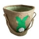 thumbnail image 2 of Cubo de conejo de Pascua, cesta de Pascua, bolsas de compras reutilizables, bolso de mano para niños de dibujos animados, regalos de Pascua, huevos de Verde Macarena Cubo de conejo de Pascua, 2 of 8