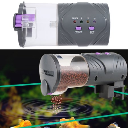 Topincn New Battery Powered Aquarium Tank Automatic Fish Feeder
