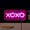 Pink, variant on Urban Shop LED Neon XOXO Light-up Clear Acrylic Box, Pink