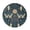Dark Mystic, variant on Ttyddzy Non‑Slip Long Pile Round Rug 36.2" x 36.2", Frosted Cherry Branches Printed