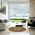 thumbnail image 7 of Ahgly Company Machine Washable Indoor Square Transitional Red Brown Area Rugs, 3' Square, 7 of 7