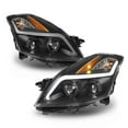 thumbnail image 2 of AKKON - [Black Housing] Fits 2007-2009 Nissan Altima Sedan LED Light Bar DRL Projector Headlights & Tail Lights Smoked, 2 of 6