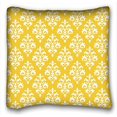 thumbnail image 1 of RYLABLUE Yellow And White Floral Pattern Throw Pillow Case Cases Cover Cushion Covers Flower Design Home Square Sofa Size 20x20 Inches Two Side, 1 of 1