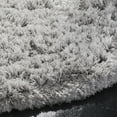 thumbnail image 5 of SAFAVIEH Polar Abbot Solid Shag Area Rug, Silver, 5'1" x 5'1" Round, 5 of 8