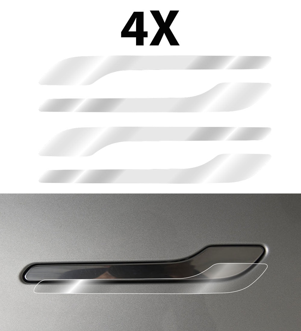 4x Tesla Black door handle Decal Sticker logo Model 3 Y S X