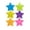 Multicolor, variant on HONGLIN Sticky Notes, Star Shaped Memo Pads In 6 Assorted Colors, Cute Adhesive Notes For Students And Office Desk Organization