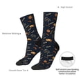 thumbnail image 2 of Yiaed New Year Print Great elasticity Crew Socks Sports socks for Men and Women, 2 of 5