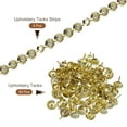 thumbnail image 3 of Uxcell 5Pack 1Meter Flower Upholstery Tacks Strips Trim Sofa Decorative Nails, Gold, 3 of 5