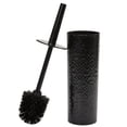 thumbnail image 3 of Bath Bliss Toilet Brush & Holder with 2 Pack Replacement Brushe Set in Black, 3 of 4