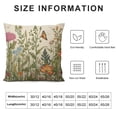 thumbnail image 5 of JEUXUS  Wildflowers Spring Throw Pillow Cover,  Flower Cushion Case Decoration for Sofa Couch, 5 of 5