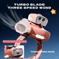 thumbnail image 4 of Toys for Boys 3-6 Years USB Rechargeable Fan With Projection Function Portable Mini Fan Watch-Shaped Fan Control For Indoors Or Outdoors Traveling Toys for 2 Year Girl on Clearance, 4 of 7