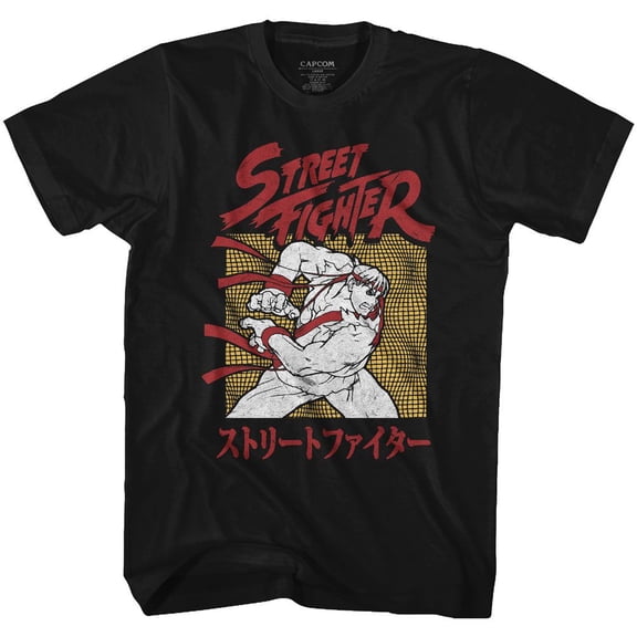 Street Fighter Chi Black Adult T-Shirt 6Xl