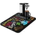 thumbnail image 1 of Coffee Bar Mat Accessories for Countertop Absorbent Hide Stain Rubber Backed Dish Drying Mats for Kitchen Counter Draining Pad Decor Gift Fit Under Coffee Maker Coffee Pot Espresso Machine (24x18in), 1 of 5