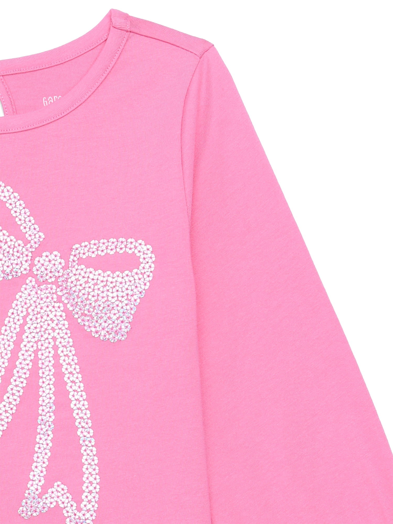 Garanimals Toddler Girl Long Cuffed Sleeve Sequin Graphic Top, Sizes 18M-5T