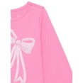 thumbnail image 3 of Garanimals Toddler Girl Long Cuffed Sleeve Sequin Graphic Top, Sizes 18M-5T, 3 of 6