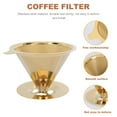 thumbnail image 4 of KAKOWELY Stainless Steel Coffee Filter for Home Use Golden Color Durable Reusable 3.5 Inches,4.92"X4.92"X3.54", 4 of 4