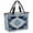 Blue, variant on Vintage Ethnic Beach Bag for Women, Large Breathable Mesh Beach Tote Bag, Boho Tribes Modern Blue Middle Century Sandproof Lightweight Travel Bags for Vacation Picnic Swimming Pool 15.7"x15.7"x9.1"