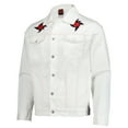thumbnail image 2 of Men's White Penta Full-Button Denim Jacket, 2 of 5