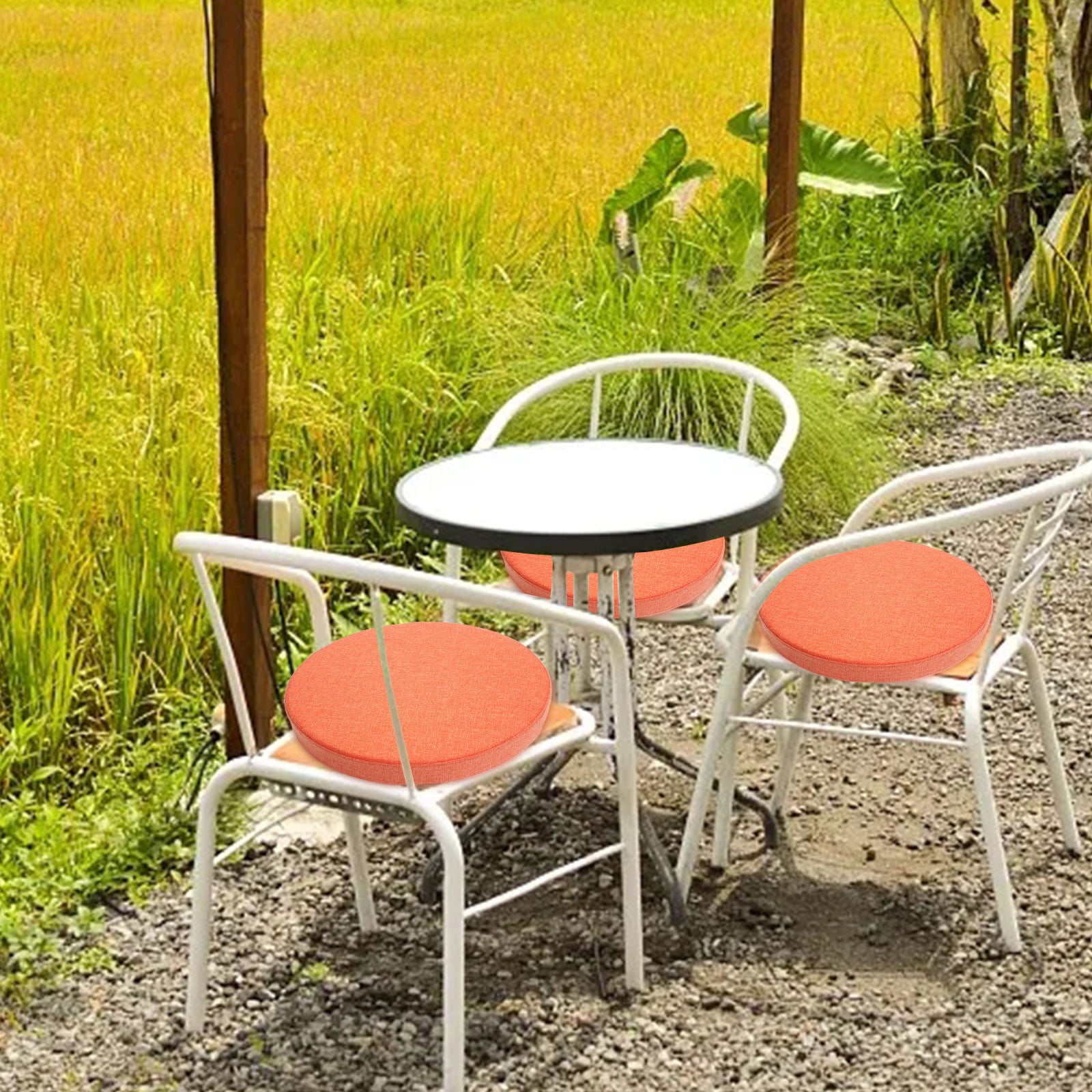 Suncoda Patio chair cushions Round Outdoor Chair Cushions For Patio Furniture Patio Chair Cushion For Garden Sofa