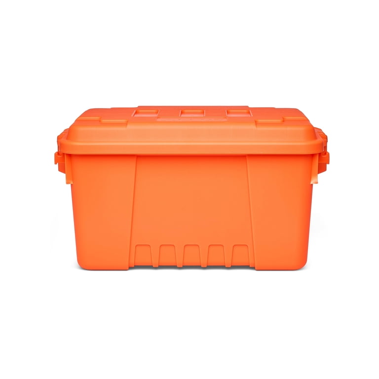 Plano Sportsman's Trunk, Blaze Orange, 14-Gallon Lockable Storage