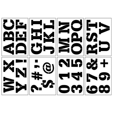 UPC: 0195158804225 | Alphabet Block Caps Stencils  7  x 10  by Craft Smart®