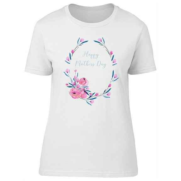 Mothers Day Pink Poppy Flowers T-Shirt Women -Image by Shutterstock, Female Small