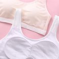 thumbnail image 4 of LYMAYTER ‌Big Girls Sports Bra 9-13 No-Wire Cotton Tank for 75-90A Teen Breathable Solid Color Training Bra, 4 of 8
