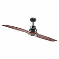 thumbnail image 2 of Kichler Lighting 56-in Satin Black with Antique Pewter Accents Downrod Mount Indoor Ceiling Fan with Remote (2-Blade), 2 of 10