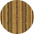 thumbnail image 1 of Ahgly Company Indoor Round Abstract Brown Modern Area Rugs, 8' Round, 1 of 4