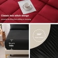 thumbnail image 2 of YEPCLUB Queen Size Comforter Set, 7-Piece Bed in a Bag, Ultra Soft Reversible All Season Bedding Set with Sheets, Pillowcases & Shams, Black and Red, 2 of 7