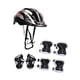 thumbnail image 4 of Conjunto de casco de bicicleta para niños, cómodo y ligero, para patinaje sobre ruedas Negro, 4 of 9