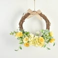 thumbnail image 1 of Corona artificial, anillo para puerta de boda, adornos para fotografía al aire libre, accesorios para boda, flores de seda, flores falsas, decoración de ventanas, arte floral, 1 of 5