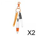 thumbnail image 1 of 2 Bolígrafos Con Mosquetón, Regalo Para El Día De , Bolígrafo Multiusos Retráctil, Color Naranja, 1 of 8