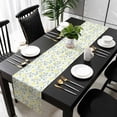 thumbnail image 3 of Yellow Spring Floral Table Runner 120 Inches Long, Flowers Leaves Pastoral Botanical Kitchen Coffee Dining Table Decoration for Home Party Birthday Wedding Home Decor 13x120 Inches, 3 of 8