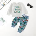 thumbnail image 2 of Xudanell Newborn Outfits Cartoon Toddler Boy Winter Clothes Pattern Embroidery Fall Long Sleeved Trousers 18 Months Boy Clothes, 2 of 5