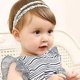 thumbnail image 5 of Conjunto de diademas de flores para niña, banda elástica suave para el cabello, envolturas de encaje para recién nacidos, bebés y niños pequeños, perfecto para bautizo y bautismo, 5 of 5