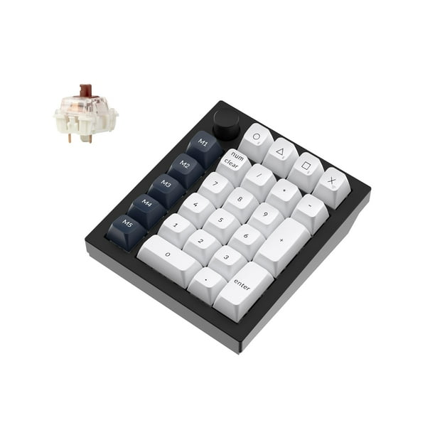 Teclado numérico mecánico personalizado Q0 Max inalámbrico negro