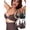 Black/Dark Mocha, variant on Women's Full Coverage Laser Push Up Bra With Back Lace Support work out T-Shirt/Tank Top Bra
