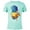 Ocean Blue, variant on Disney Princess Belle and Phillipe Adventure Ride - Short Sleeve Blended T-Shirt for Adults - Customized-Yellow