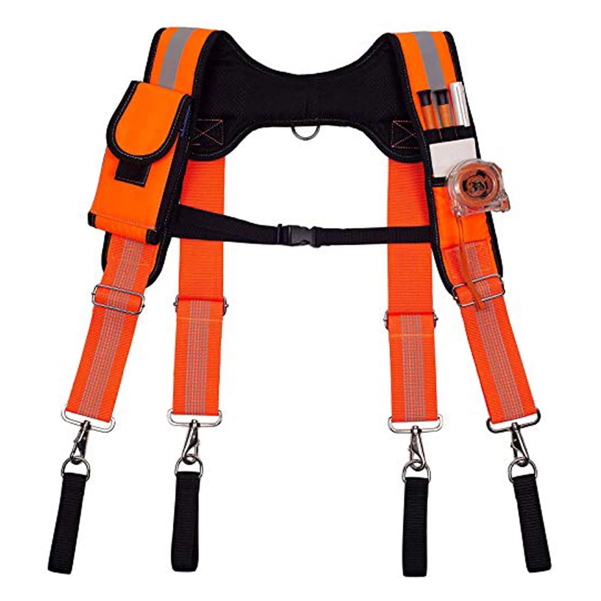 Carpenter Tool Belt with Suspenders Pro Framer Suspension Tool Rig for Construction Contractors and Electrician,Khaki