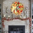 thumbnail image 5 of 17 Inches Wildflowers Country Sunflower Garland Harvest Festival Home Door Decoration Autumn Garland Thanksgiving Decorations (A), 5 of 5