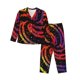 thumbnail image 1 of Balery A Bright Abstract Conjunto de Pijama con Estampado para Mujer, Conjunto de Dos Piezas con Manga Larga, Ropa de Dormir Suave con Bolsillos, Pijamas Cómodos-Medium, 1 of 7