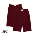 thumbnail image 5 of AJTQTH 2-Pack Summer Shorts for Girls Solid Color Breathable Comfy Short Pants Elastic-Waisted Casual Strectchy Slim Shorts for Sport Home Outdoor Occasions with Appliques 10-12 Years, 5 of 5