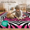thumbnail image 4 of ODIKA Cheetah Print Tower Zebra Border Spotted Leopard Playful Expressive for King Size Bedroom, Master Suite, Under Bed, Foldable Easy Care, 4 of 7