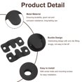 thumbnail image 4 of Unique Bargains 3Set Flush Mount Bracket Interlocking Photo Frame Hooks, 44x20mm Black, 4 of 4