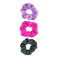 thumbnail image 5 of Scunci The Original Scrunchie Comfy Stretch Scrunchies in Black, Pink, and Purple, 3ct, 5 of 7