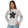 thumbnail image 3 of Miracles Happen All Time Inspiring Women Plus Size Long Sleeve Graphic Tee Brisco Brands 3X, 3 of 5