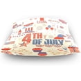 thumbnail image 4 of Element for 4Th of July Velvet Plush Throw Pillow Cushion Case Cover - 16" x 16" - Invisible Zipper Home Decor Floral for Couch Sofa No Pillow Insert, 4 of 5